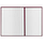Папка адресная бумвинил с виньеткой, формат А4, бордовая, индивидуальная упаковка, STAFF "Basic", 129575, фото 3