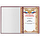 Папка адресная бумвинил с виньеткой, формат А4, бордовая, индивидуальная упаковка, STAFF "Basic", 129575, фото 4