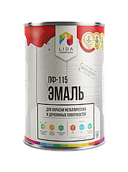 Эмаль ПФ-115  LIDA 2л. все цвета в ассортименте