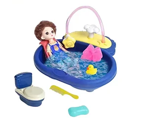 Пупс с аксессуарами для купания / ванночка / душ