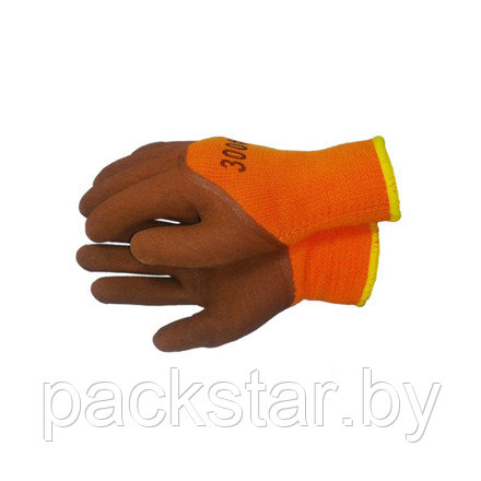 Акриловые утепленные перчатки с глубоким рельефным латексным покрытием (стоимость без НДС)