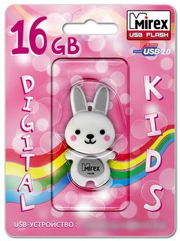 USB Flash Mirex RABBIT GREY 16GB (13600-KIDRBG16) - фото 3 - id-p223383448