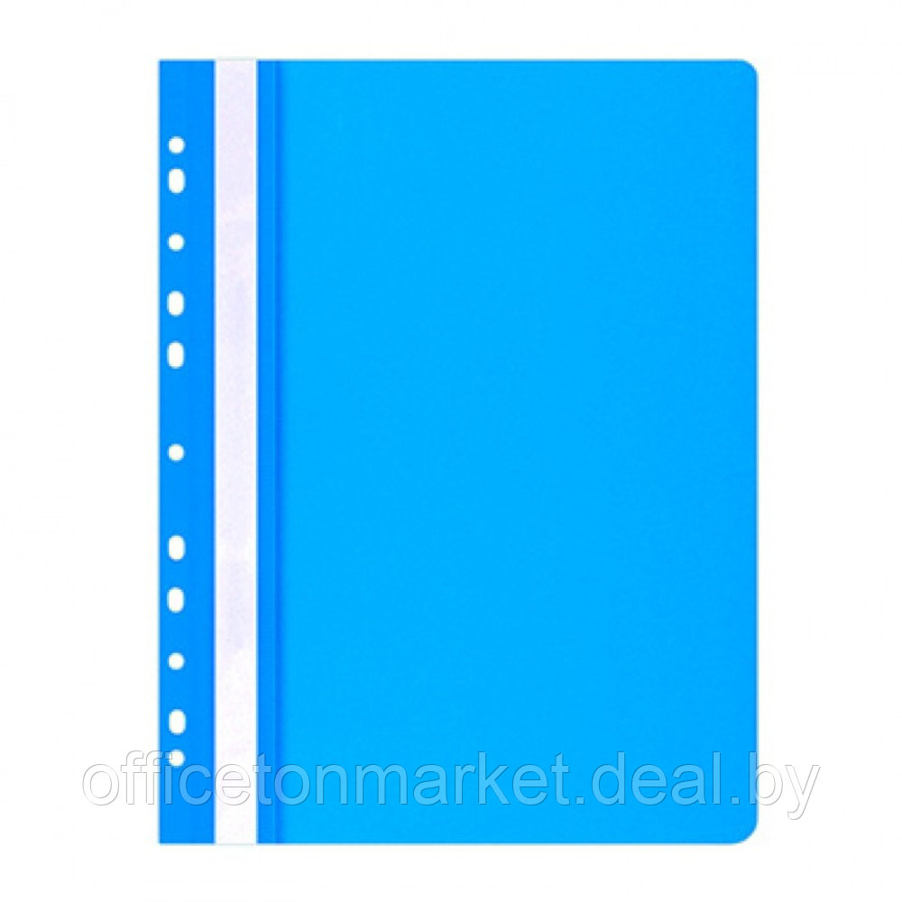 Папка-скоросшиватель с перфорацией "Office Product", А4, синий - фото 1 - id-p220660829