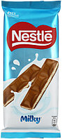 Шоколад Nestle 90 г, Milky, молочный с молочной начинкой