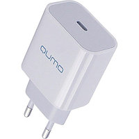 Сетевое зарядное устройство Qumo Energy light (Charger 0051) PD 20W, 1USB Type-C, 3А, Белый