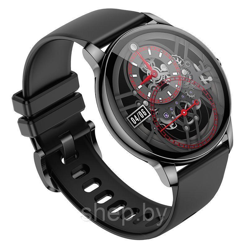 Смарт-часы спортивные Hoco Y10 AMOLED цвет: металлик NEW 2024 !!! - фото 1 - id-p223385554