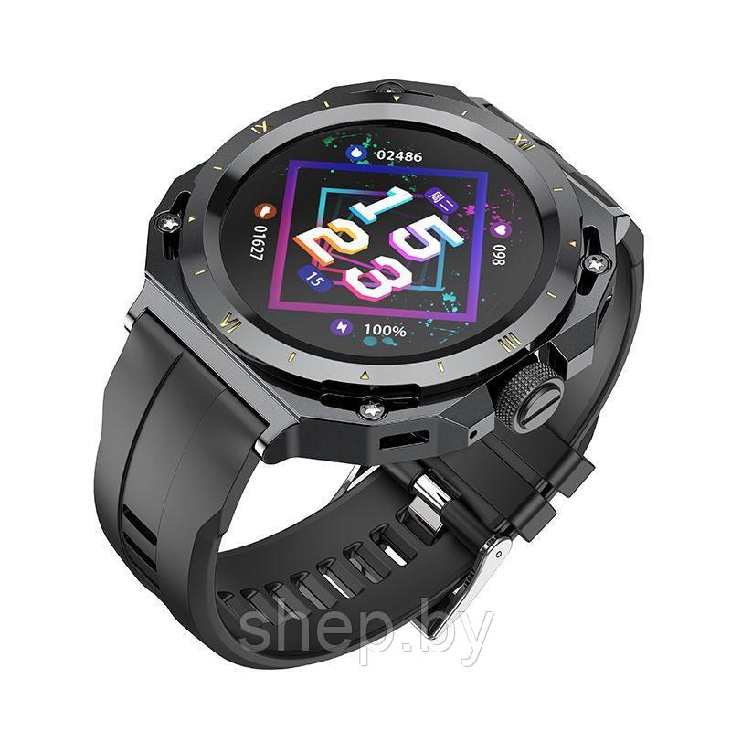 Смарт-часы спортивные Hoco Y14 (Call Version) цвет: черный NEW 2024 !!! - фото 1 - id-p223385730