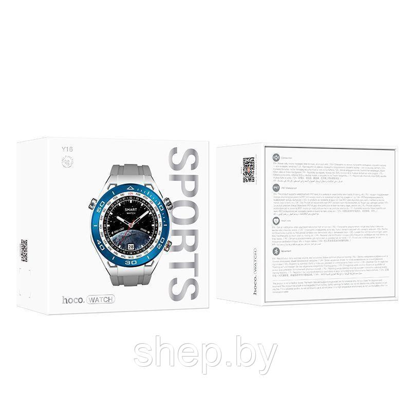 Смарт-часы спортивные Hoco Y16 (Call Version) цвет: черный, серебро NEW 2024 !!! - фото 8 - id-p223385880