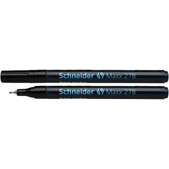 Маркер перманентный SCHNEIDER на нитрокраске MAXX 278 чёрный (Цена с НДС) - фото 1 - id-p223386335