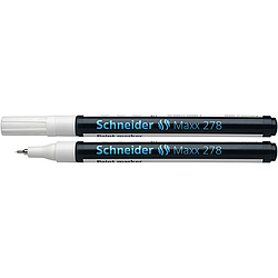 Маркер перманентный SCHNEIDER на нитрокраске MAXX 278 белый (Цена с НДС)
