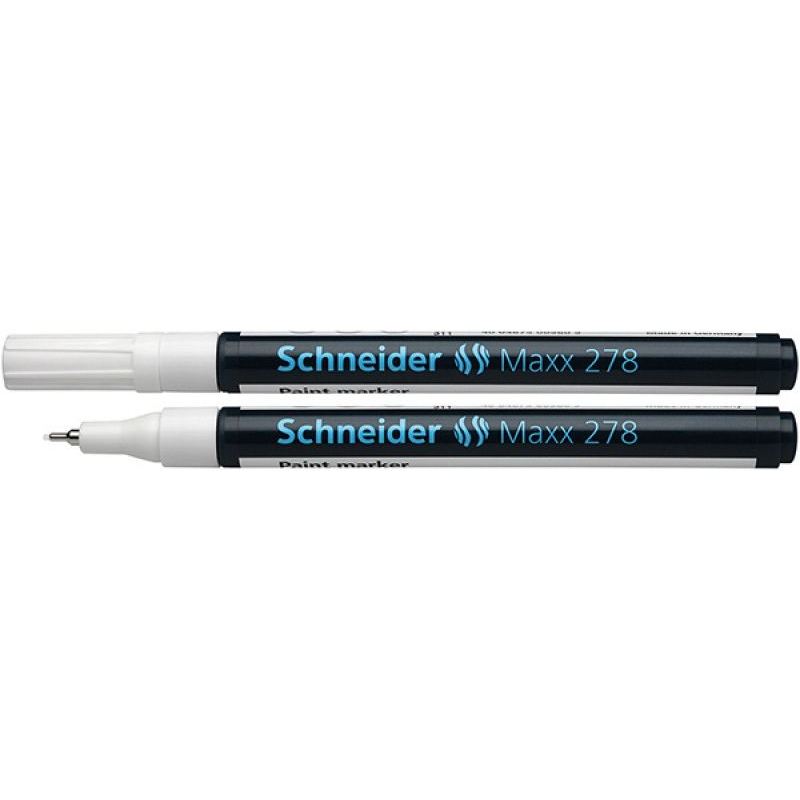 Маркер перманентный SCHNEIDER на нитрокраске MAXX 278 белый (Цена с НДС) - фото 1 - id-p223386427