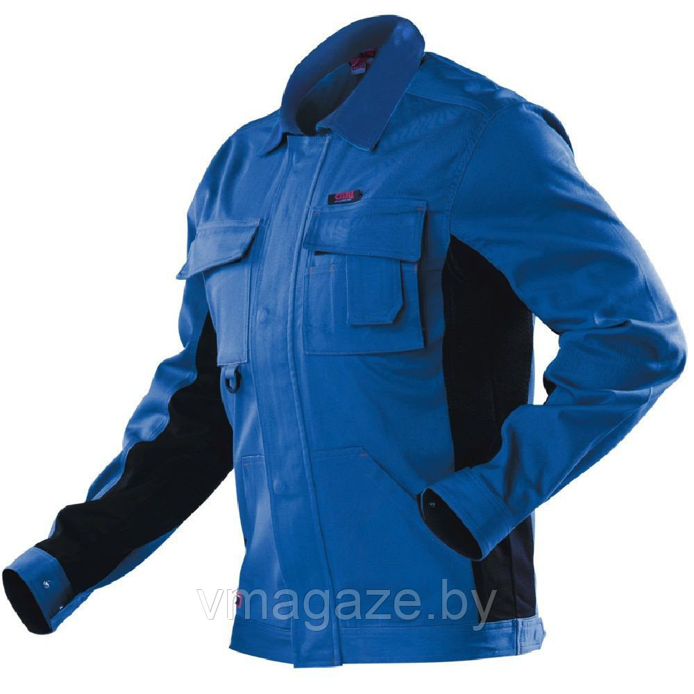 Рабочая куртка,летняя мужская Спец-Авангард (цвет васильковый с черным) - фото 4 - id-p223386824