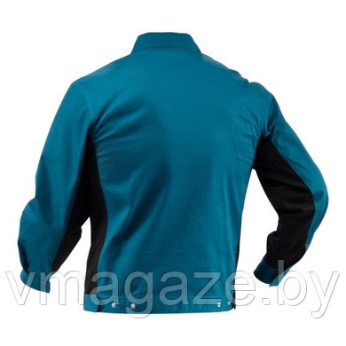 Куртка рабочая, мужская летняя Спец-Авангард (цвет бирюзовый с черным) - фото 3 - id-p223387095