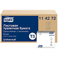 Бумага туалетная листовая "Tork Universal Т3", 1 слой (114272-00)