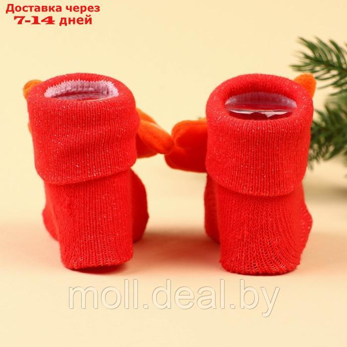 Подарочный набор новогодний: браслетики - погремушки и носочки - погремушки на ножки "Лисички" - фото 7 - id-p223342912
