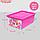 Ящик для игрушек, с крышкой, "Радужные единорожки", объём 30 л, цвет маджента, фото 2
