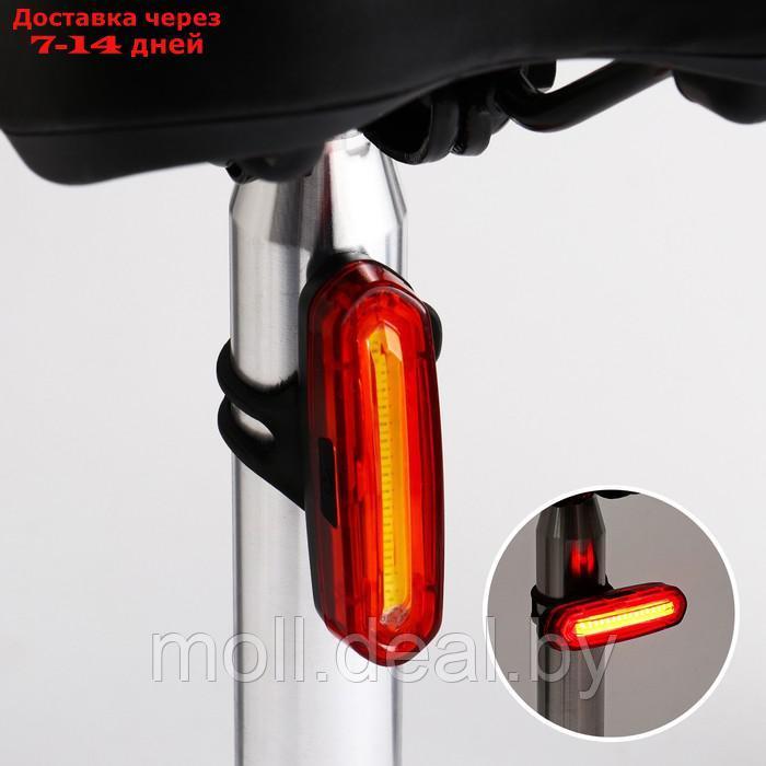 Фонарь велосипедный аккумуляторный, 800 мАч, 200 лм, 6 режимов, COB, IPX5, USB, 7 x 2 см - фото 1 - id-p223337720