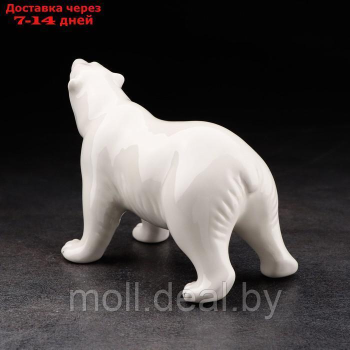 Сувенир "Белый медведь стоящий", ручная работа, фарфор - фото 3 - id-p223339883