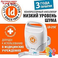 Ингалятор Little Doctor LD-215C, 60 Вт, компрессорный, 3 распылителя, 10 мл, 0.3-0.5 мл/мин