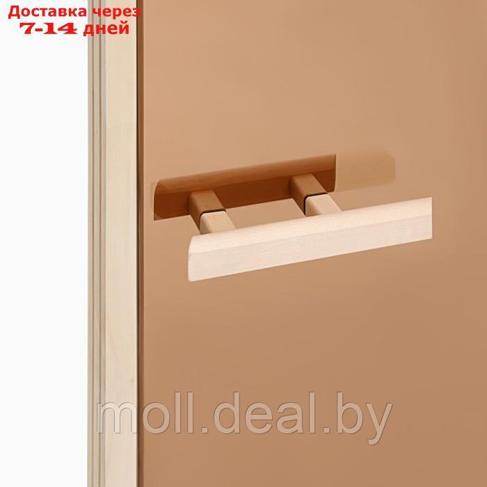 Дверь для бани и сауны "Бронза", размер коробки 170х70 см, липа - фото 2 - id-p223339936
