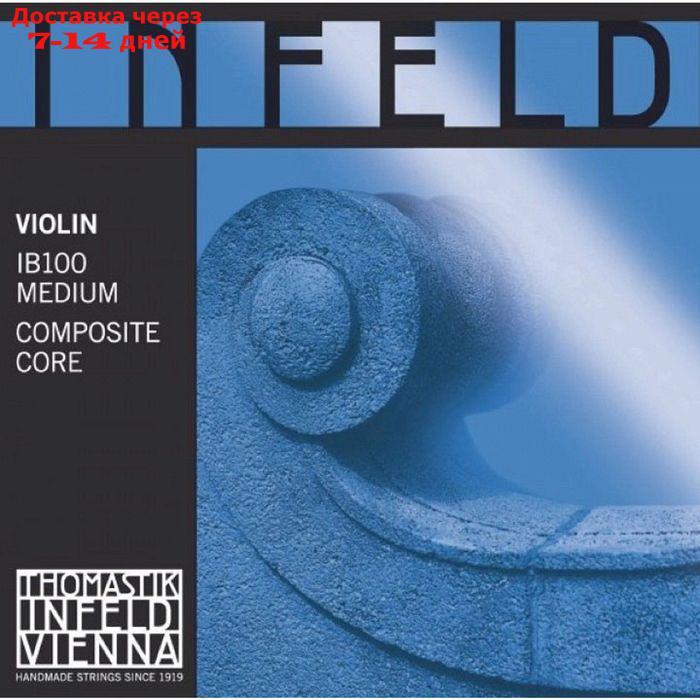 Комплект струн для скрипки Thomastik IB100 Infeld Blau размером 4/4, среднее натяжение - фото 1 - id-p223343083