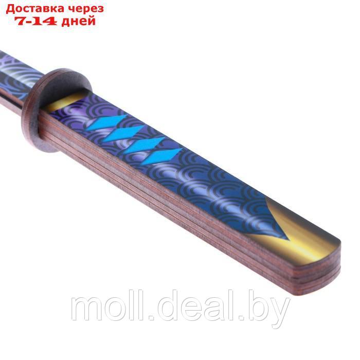 Сувенирное деревянное оружие "Катана узор", 65см - фото 4 - id-p223338823