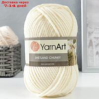 Пряжа "Shetland Chunky" 50% акрил, 50% шерсть 150м/100гр (603 молочный)