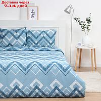 Постельное бельё 1,5сп Экономь и Я Zigzag, 143х215см, 145х214см, 50х70см-1шт, микрофибра, 60г/м2