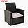 Комплект мебели "Кипр": диван, 2 кресла и стол, цвет мокко, фото 6
