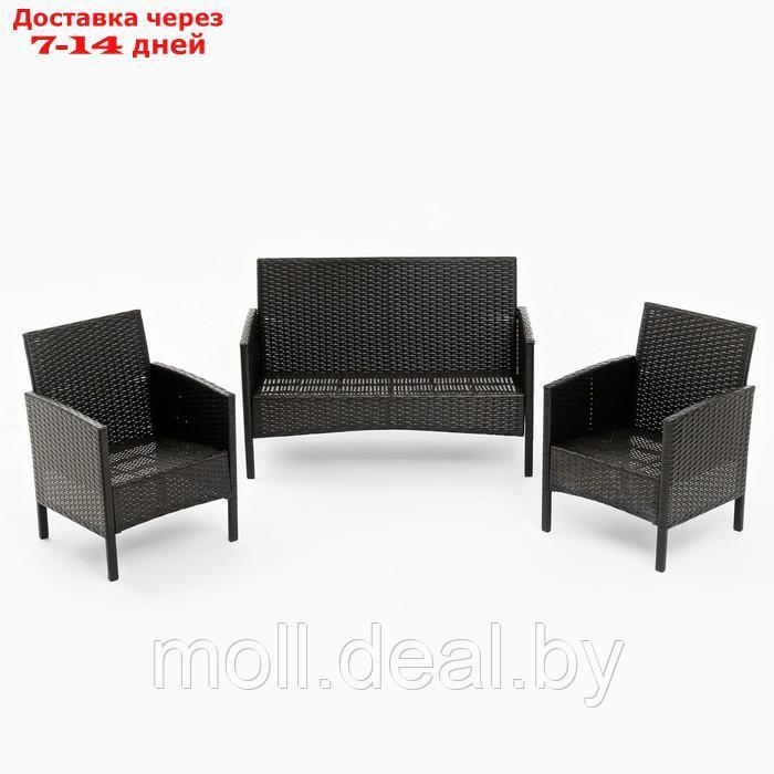 Комплект мебели "Кения Лайт": диван, 2 кресла, цвет мокко - фото 1 - id-p223340168