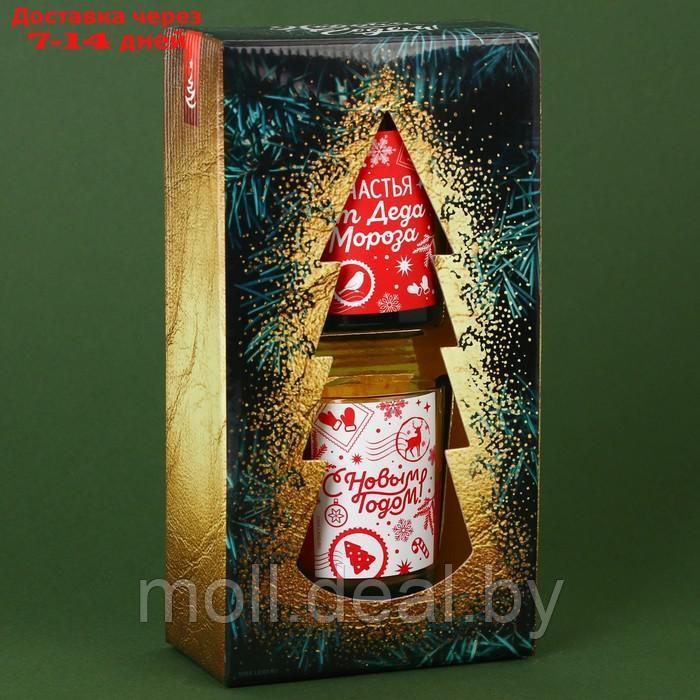 Набор свечей "Счастья от Деда Мороза", ароматы корица и апельсин, 5 х 6 х 5 см - фото 4 - id-p223340324