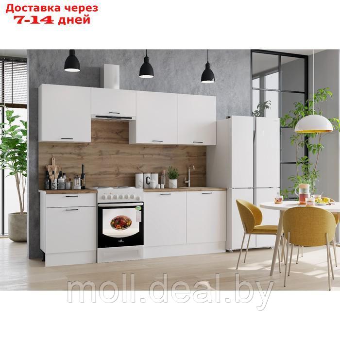 Кухонный гарнитур Паола 2400, Белый/Белый - фото 1 - id-p223340656