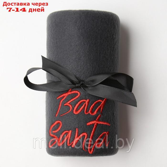 Набор подарочный "Bad Santa" плед, носки, перчатки, термостакан - фото 8 - id-p223340827