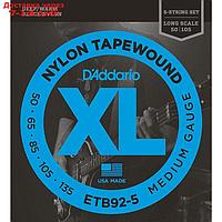 Комплект струн для бас-гитары D'Addario ETB92-5 Tapewound