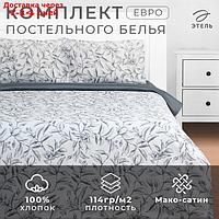 КПБ "Этель" евро Magnolia 200 *217 см, 220*240 см, 50*70 см -2 шт, мако-сатин 114г/м2