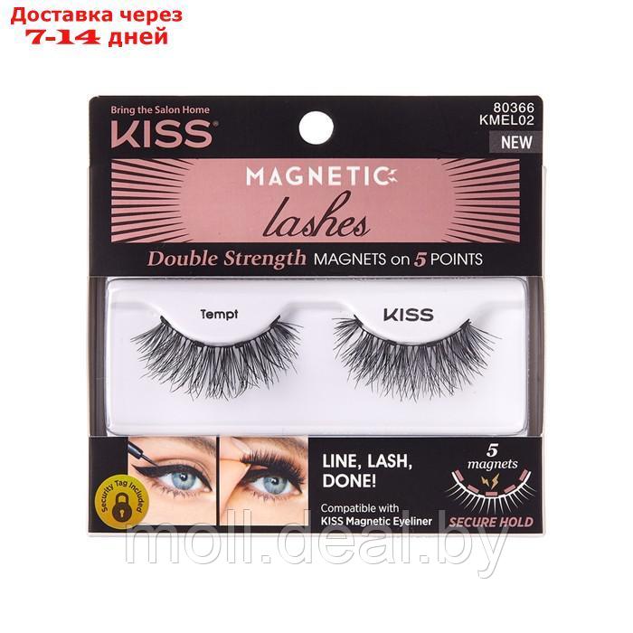 Магнитные ресницы нового поколения Kiss Tempt Magnetic Eyeliner Lash KMEL02, пара - фото 1 - id-p223338134