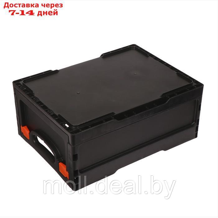 Ящик пластиковый, складной, 40 × 30 × 17 см, чёрный - фото 4 - id-p223338446