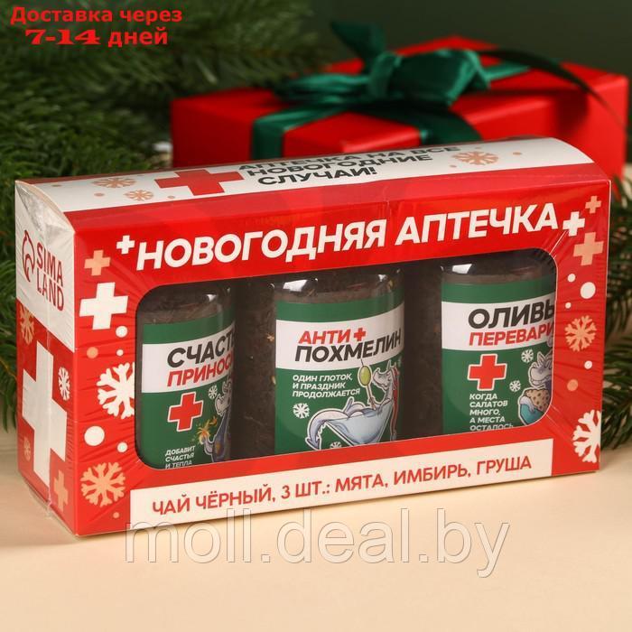 Набор чая "Новогодняя аптечка", вкусы: груша, имбирь, мята, 150 г (3 шт. x 50 г.) - фото 7 - id-p223341535