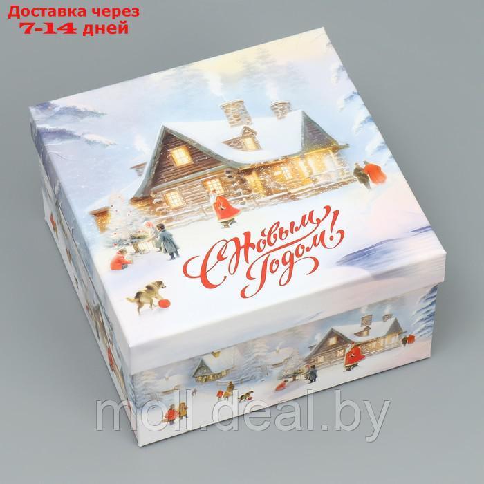 Набор подарочных коробк 3 в 1 "Новогодняя сказка", 18 × 18 × 10 22 × 22 × 12 см - фото 10 - id-p223341574