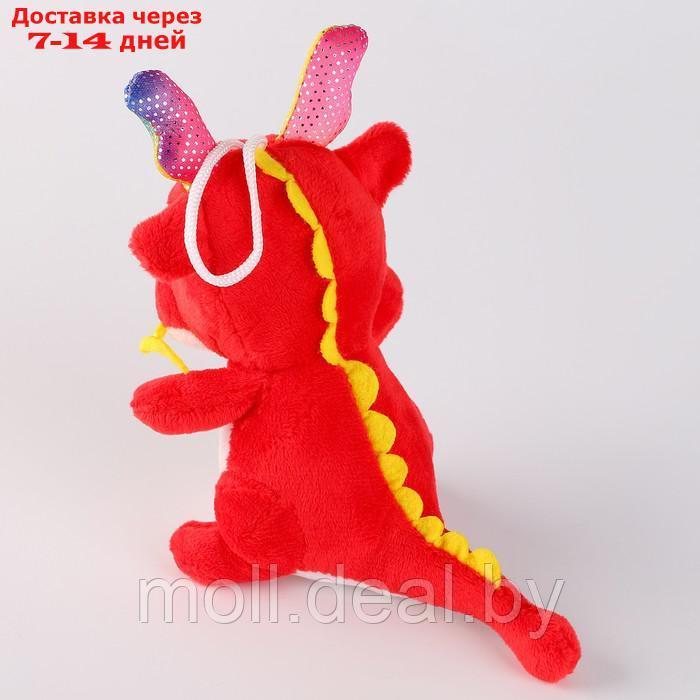 Мягкая игрушка "Дракон красный", с усиками, 10 см - фото 4 - id-p223341589