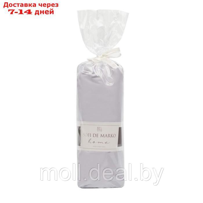 Простыня "Мармарис", размер 160х200х30 см, цвет серо - лиловый - фото 1 - id-p223339611