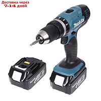 Дрель-шуруповерт Makita DHP 453 RFE, 18В,2х3Ач,БЗП-13мм,0-400/1300об/м