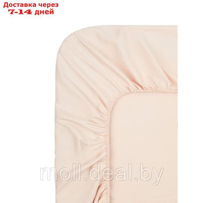 Простыня "Мармарис", размер 160х200х30 см, цвет персик - фото 2 - id-p223339669