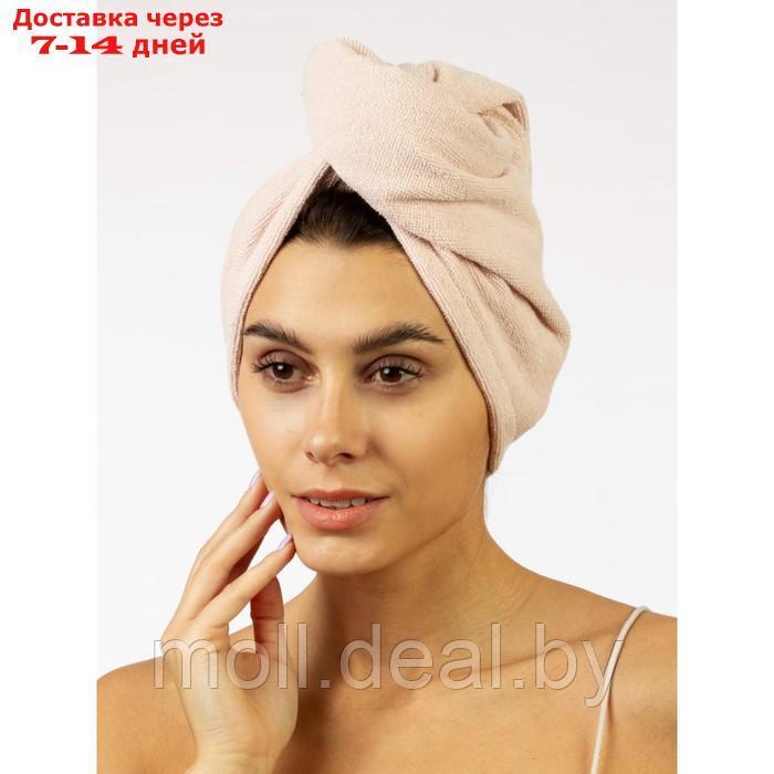 Полотенце для сушки волос Beatrice, размер 26х58см, цвет розовый - фото 1 - id-p223339695