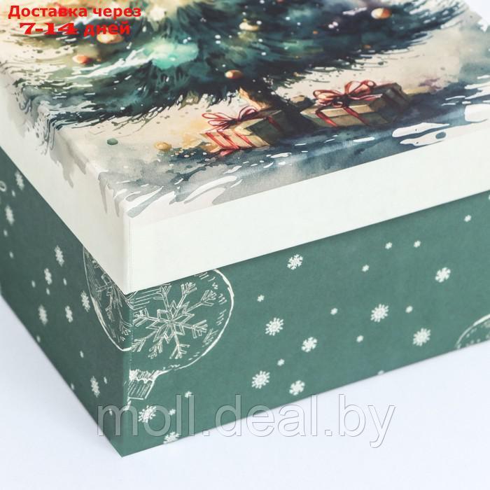 Коробка прямоугольная "Елка новогодняя" ,27 × 17 × 11 см - фото 3 - id-p223342871