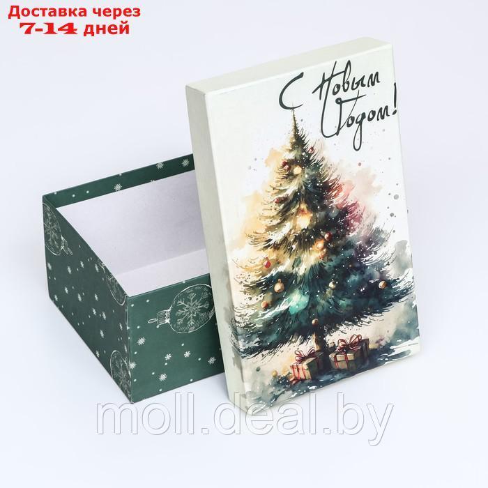 Коробка прямоугольная "Елка новогодняя" ,27 × 17 × 11 см - фото 4 - id-p223342871