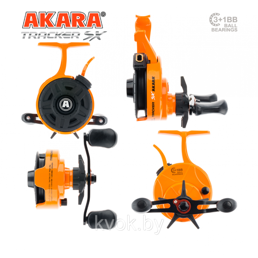 Катушка мультипликаторная Akara Tracker SX 3+1 bb с курком - фото 3 - id-p223389022