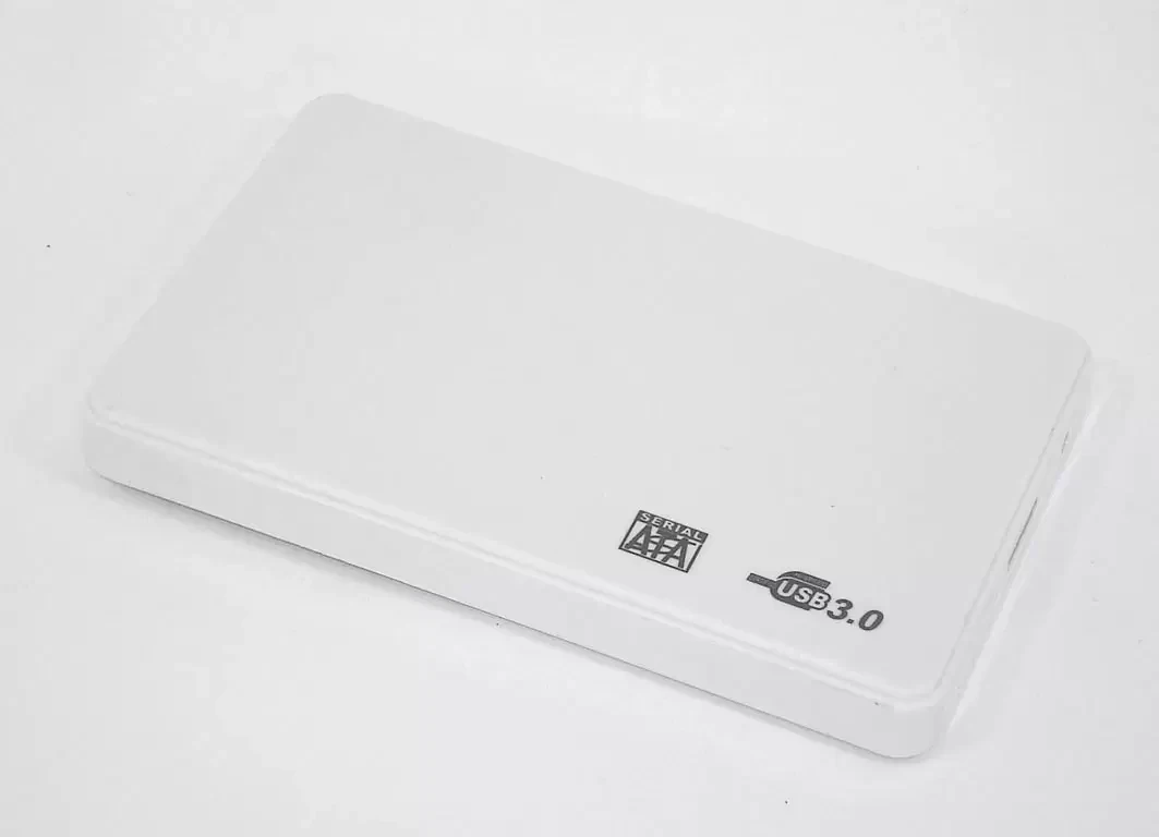 Бокс для жесткого диска 2.5" пластиковый USB 3.0 DM-2508 белый - фото 1 - id-p223389362