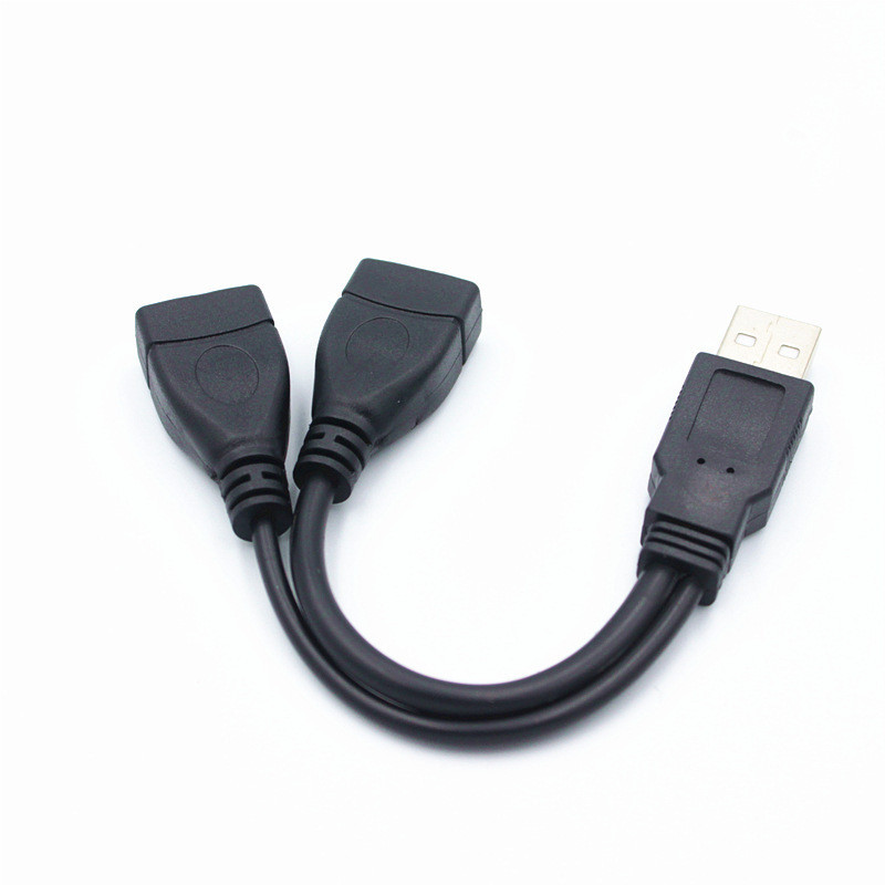 Кабель - разветвитель USB2.0 - 2x USB2.0, папа-мама, 0,15 метра, черный (только для питания) 556373 - фото 2 - id-p223389630