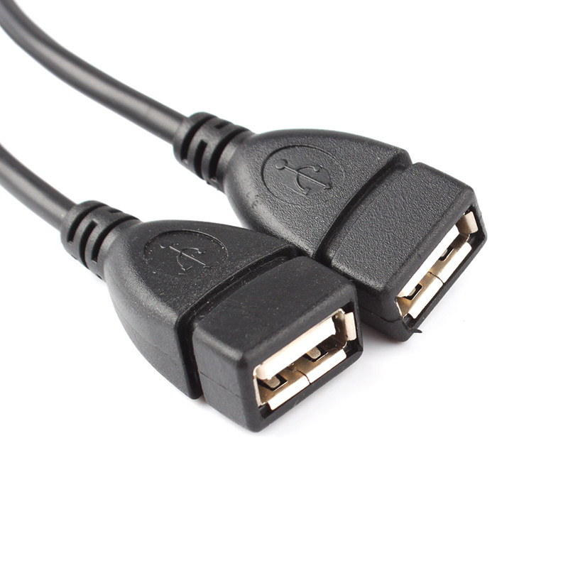 Кабель - разветвитель USB2.0 - 2x USB2.0, папа-мама, 0,15 метра, черный (только для питания) 556373 - фото 3 - id-p223389630